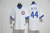 Women Chicago Cubs #44 Anthony Rizzo White Cooperstown New Cool Base Stitched Jersey,baseball caps,new era cap wholesale,wholesale hats